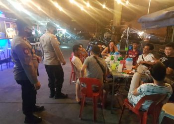 Polsek Lubuk Baja Gelar Cipta Kondisi Beri Himbauan Prokes