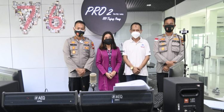 Sosialisasi Zona Integritas, Kapolres Tanjungpinang On Air Bersama BRI