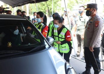 Polda Kalteng Kembali Gelar Vaksinasi Drive Thru dengan Target 1000 Dosis