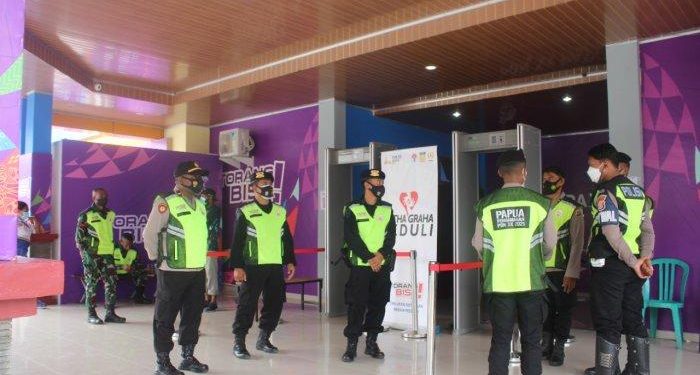 TNI-Polri Kencangkan Pengamanan Cabor Sepak Takrauw di GOR Trikora Uncen Abepura
