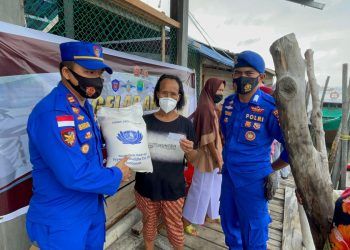 Warga Selat Beliah, Apresiasi Vaksin Presisi Nasi Kapau Polres Karimun