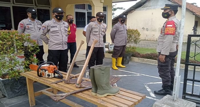 Peringatan Bencana Tanah Longsor, Polres Kandangserang Gelar Apel Kesiapsiagaan