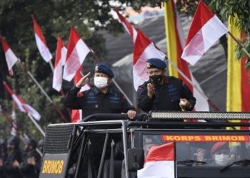 Prabowo Subianto Mendapat Penghargaan Warga Kehormatan Brimob Polri