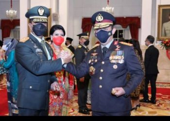 Kapolri Ucapkan Selamat Atas Pelantikan Jenderal Andika Perkasa Sebagai Panglima TNI