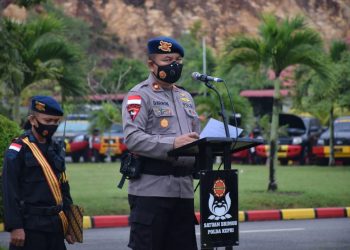 Apel Satuan dan Gelar Kendaraan serta Peralatan Jajaran Satuan Brimob Polda Kepri