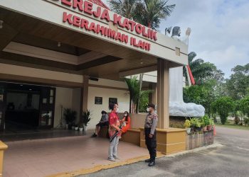 Berikan Rasa Aman Saat Beribadah Sat Samapta Polresta Barelang Patroli Gereja Kota Batam