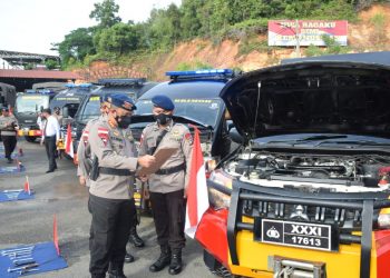 Brimob Polda Kepri Gelar Apel Satuan dan Apel Pengecekan Kendaraan Serta Peralatan