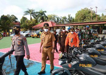 Bupati Natuna Pimpin Apel Siaga Bencana Alam di Mapolres Natuna