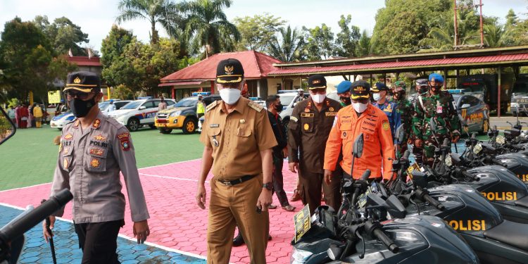 Bupati Natuna Pimpin Apel Siaga Bencana Alam di Mapolres Natuna
