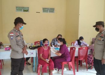 Capai Target Polres Kep Anambas Terus Kebut Vaksinasi Kepada Masyarakat di Pulau-Pulau