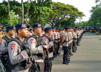 Dua Ribu Aparat Gabungan Amankan Aksi Pemuda Pancasila di Gedung DPR dan Demo Buruh di Patung Kuda