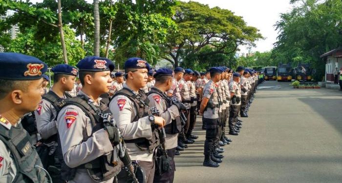 Dua Ribu Aparat Gabungan Amankan Aksi Pemuda Pancasila di Gedung DPR dan Demo Buruh di Patung Kuda
