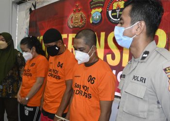 Gelar Konferensi Pers, Polres Tanjungpinang Berhasil Ungkap Kasus Narkotika