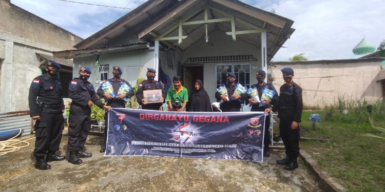 HUT Pasukan Gegana Ke – 47, Detasemen Gegana Satbrimob Polda Kepri Gelar Anjangsana dan Bhakti Sosial untuk Masyarakat