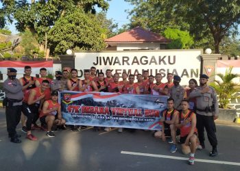 Jelang HUT Gegana Ke-47, Brimob Polda Kepri Ikuti Kompetisi Virtual Run