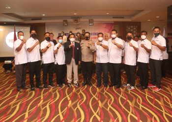 Kabid Humas Polda Kepri Hadiri Pengukuhan Persatuan Bola Voli Seluruh Indonesia Pengprov Kepri