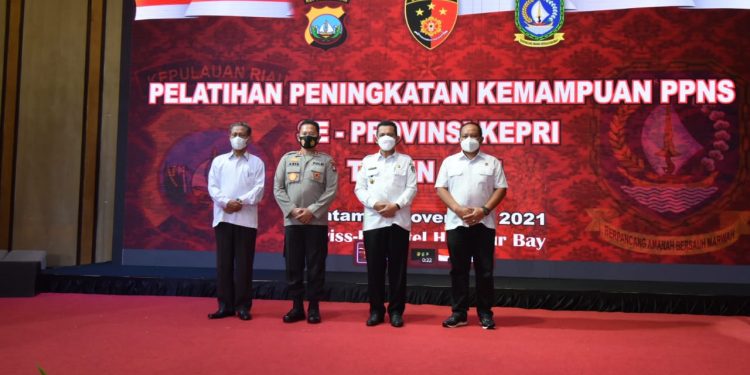 Kapolda Kepri Hadiri Kegiatan Pelatihan Peningkatan Kemampuan PPNS Se-Provinsi Kepri Tahun 2021