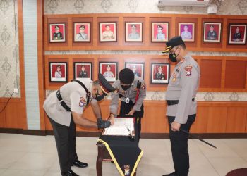 Kapolres Karimun Pimpin Pelantikan Kabaglog dan Sertijab Kasat Binmas