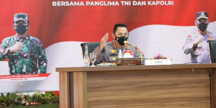 Kapolri Minta Forkopimda Sumut Antisipasi Cegah Lonjakan Covid-19 Saat Nataru