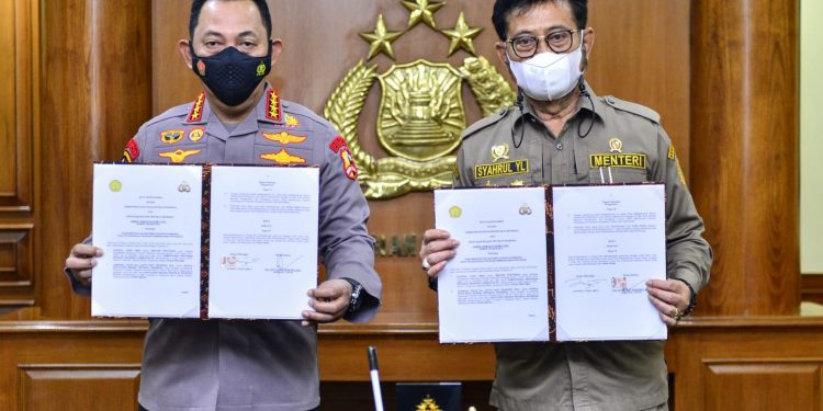 Kerja Sama Dengan Mentan, Polri Siap Perkuat Ketahanan Pangan