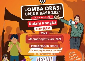 Polri Gelarkan Lomba Orasi Unjuk Rasa Berhadiah Ratusan Juta Atas Peringati Hari HAM