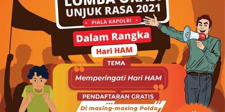 Polri Gelarkan Lomba Orasi Unjuk Rasa Berhadiah Ratusan Juta Atas Peringati Hari HAM