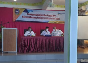 Pembukaan Pertemuan Sosialisasi dan Penyusunan Dokumen Rencana Kontigensi Kabupaten Kep. Anambas
