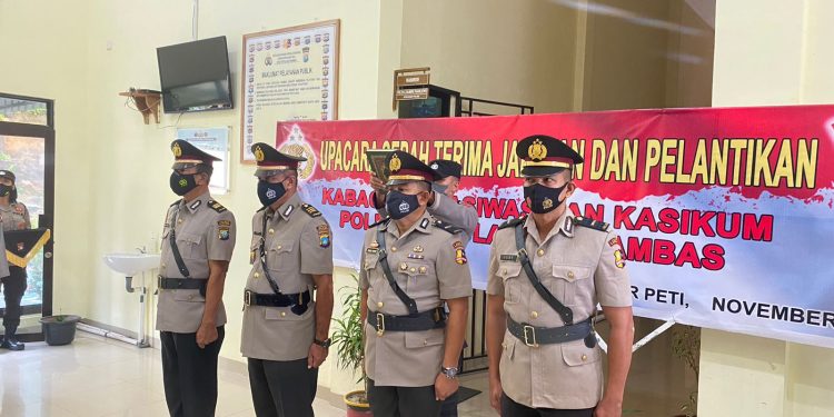 Polres Kep.Anambas Gelar Sertijab Pejabat Utama