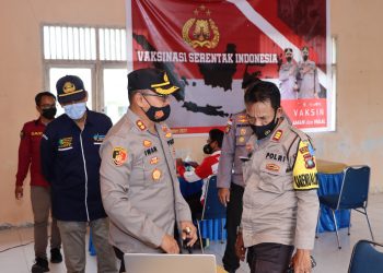 Polres Natuna Laksanakan Vaksinasi Serentak Seluruh Indonesia Di Kabupaten Natuna
