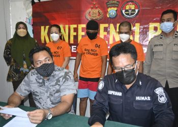 Polres Tanjungpinang Gelar Konferensi Pers Ungkap Kasus Narkotika