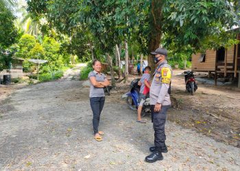 Polsek Batu Ampar Gelar Operasi Yustisi Penerapan Prokes Kel.Sei Jodoh Batu Ampar