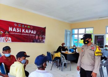 Polsek Belakang Padang Gelar Vaksinasi Jangkau Pulau (Nasi Kapau) Bagi Masyarakat Pulau Pemping