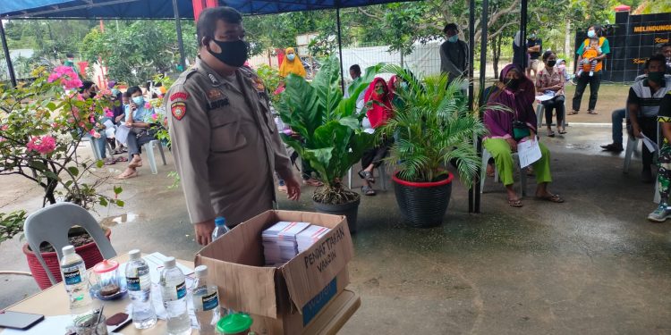 Polsek Sei Beduk Gelar Vaksin Presisi Lancang Kuning Kepada Masyarakat Kec.Sei Beduk Kota Batam