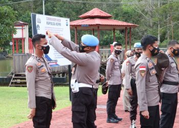 Propam Polda Kepri Bersama Propam Polres Lingga Gelar Gaktiblin Terhadap Personil Polres Lingga