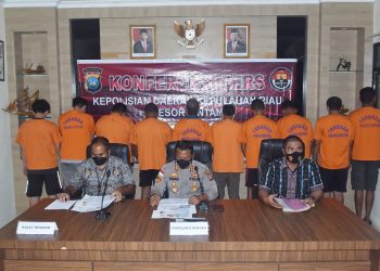 Sat Reskrim Polres Bintan Proses Tersangka Dugaan Mafia Tanah