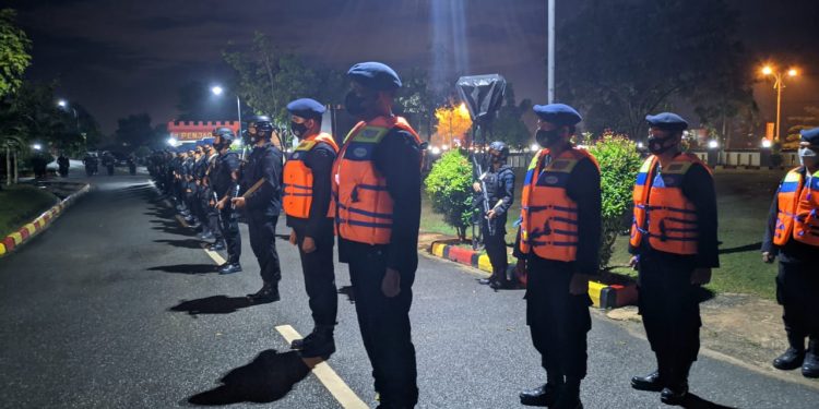 Satbrimob Polda Kepri Apel Kesiapsiagaan Power On Hand Kapolda Kepri