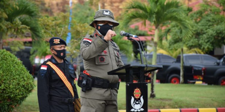Satuan Brimob Polda Kepri Gelar Apel Satuan dan Apel Pengecekan Kendaraan Serta Peralatan