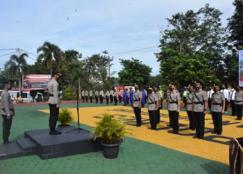 Serah Terima Jabatan Serta Pelantikan Jabatan Pejabat Utama Polres Tanjungpinang