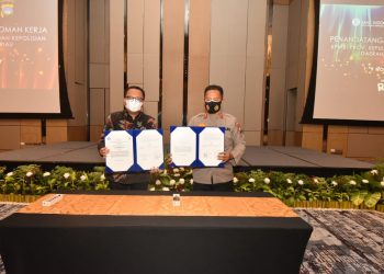 Tingkatkan Kerja Sama, Kapolda Kepri Teken Pedoman Kerja Dalam Rangka Mendukung Pelaksanaan Tugas dan Kewenangan Bank Indonesia (BI) dengan Polri