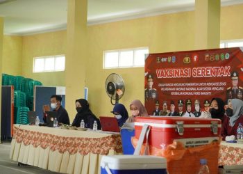 Vaksinasi Serentak Seluruh Indonesia, Sebanyak 994 Orang Berhasil Divaksin di Kota Banjar