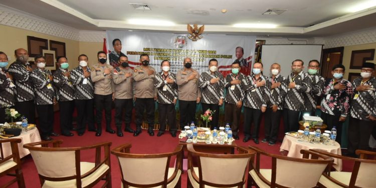 Wakapolda Kepri Hadiri Musda Ke-II Tahun 2021 Persatuan Keluarga Besar Purnawirawan Polri Daerah Kepri