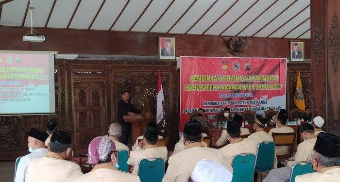 Polres Karanganyar Gelar Pembinaan Da’i Kamtibmas Hadapi Libur Nataru