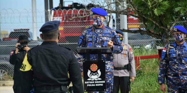 Aksi Damai 212, 105 Personel Brimob Polda Kepri BKO Polda Metro Jaya