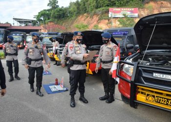 Apel Satuan dan Apel Pengecekan Kendaraan Serta Peralatan Jajaran Sat Brimob Polda Kepri