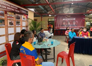 “Coffee Morning” Kapolsek Bintan Timur Polres Bintan Bersama Awak Media