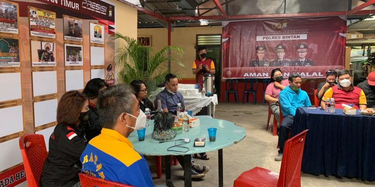 “Coffee Morning” Kapolsek Bintan Timur Polres Bintan Bersama Awak Media