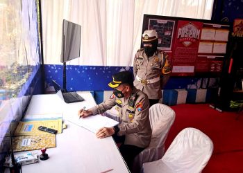 Kapolres Jatim Pantau Keamanan Nataru di Trenggalek