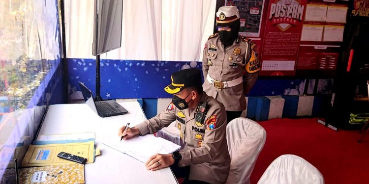Kapolres Jatim Pantau Keamanan Nataru di Trenggalek