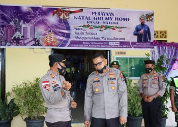 Jamin Situasi Aman dan Kondusif, Kapolres Natuna Tinjau Pelaksanaan Ibadah Natal di Sejumlah Gereja