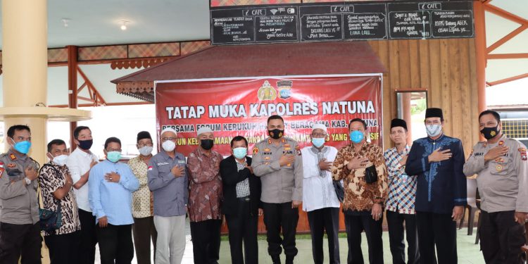 Jelang Natal dan Tahun Baru, Kapolres Natuna Tatap Muka bersama FKUB Natuna